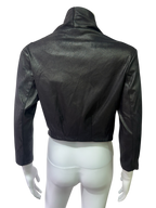 Cropped black veste