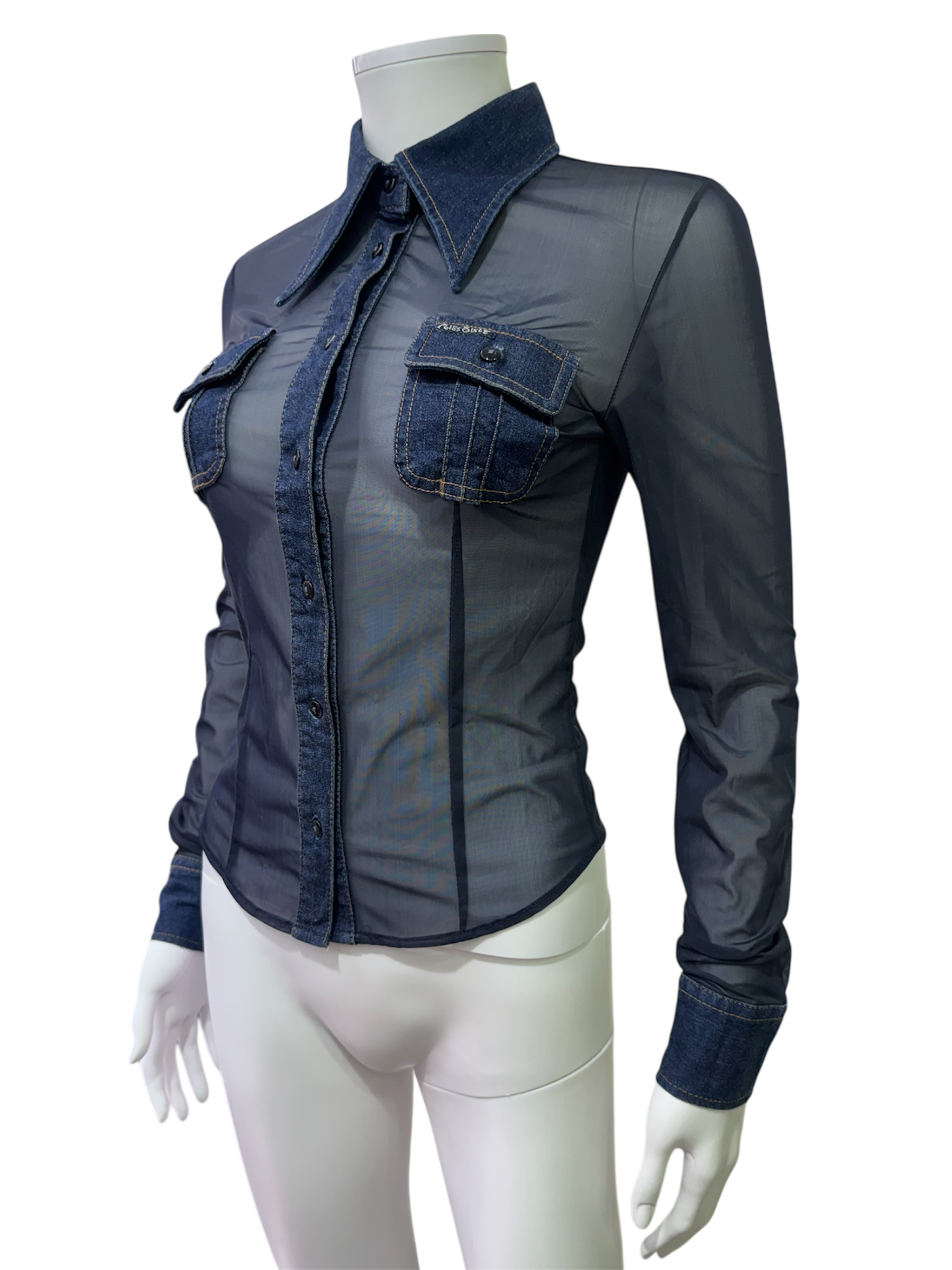 Miss Sixty transparent shirt