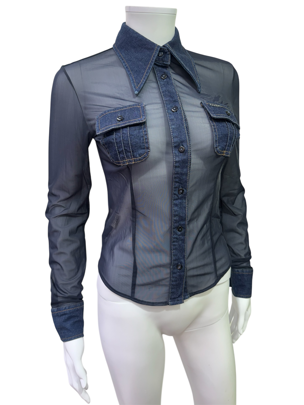 Miss Sixty transparent shirt