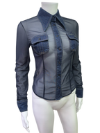 Miss Sixty transparent shirt