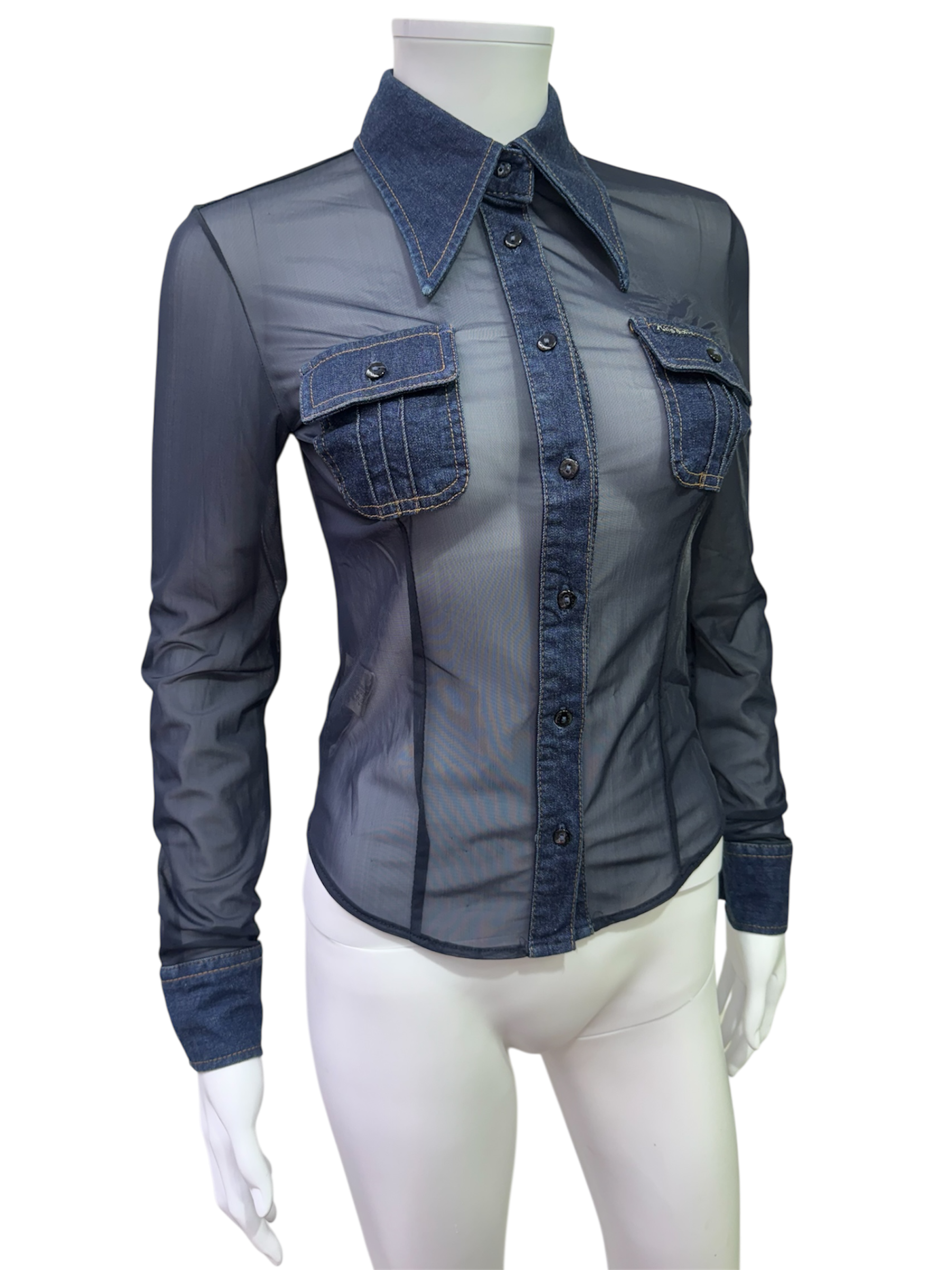 Miss Sixty transparent shirt