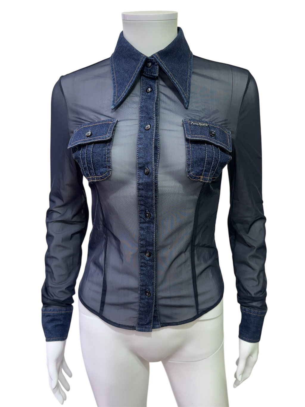 Miss Sixty transparent shirt