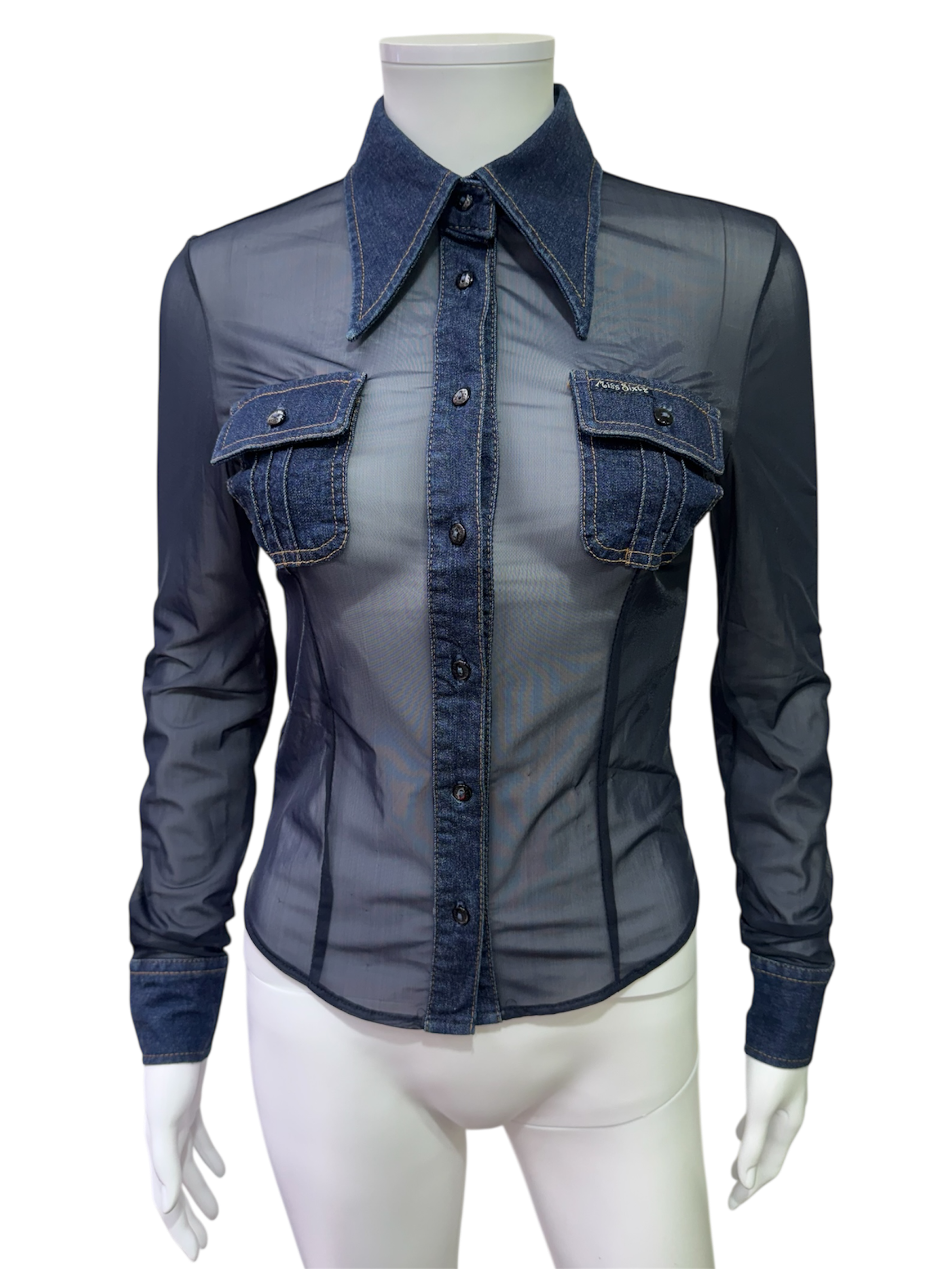 Miss Sixty transparent shirt