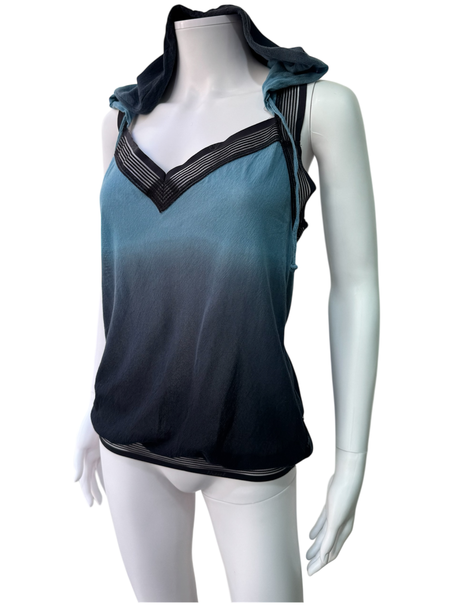 Diesel blue top with hood