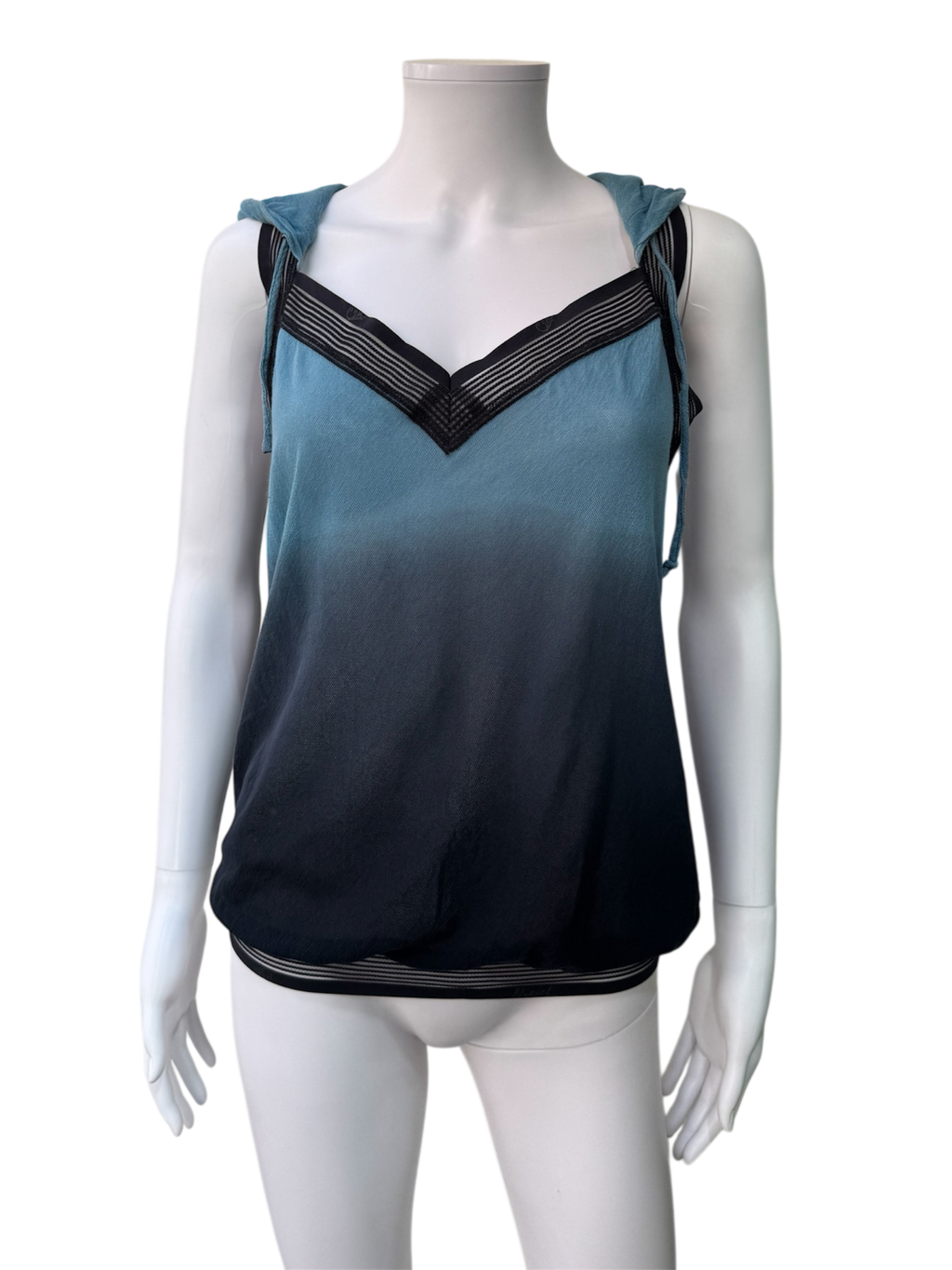 Diesel blue top with hood
