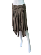 Italian brand asymmetric khaki skirt