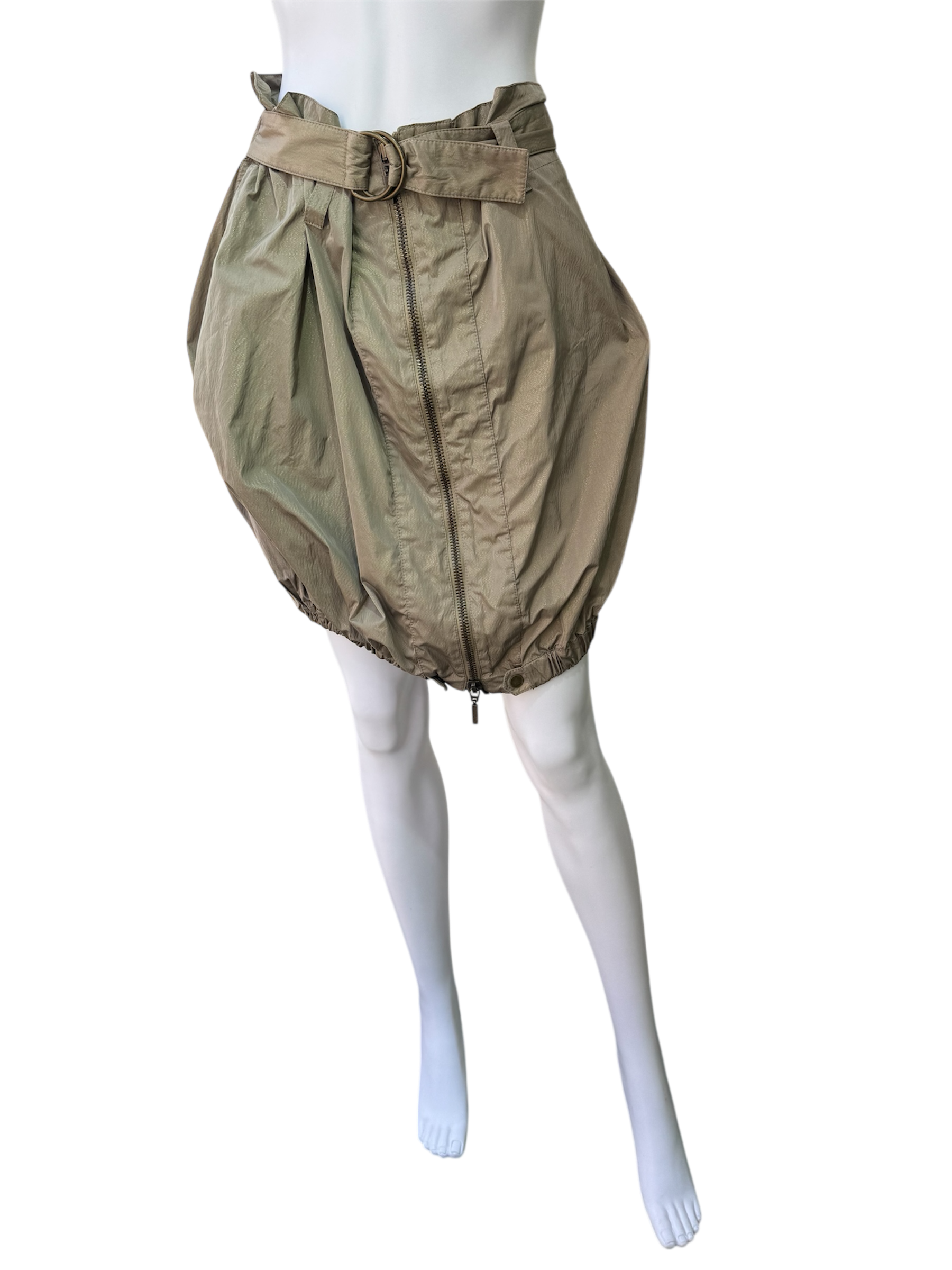 Plein Sud Bubble zip skirt