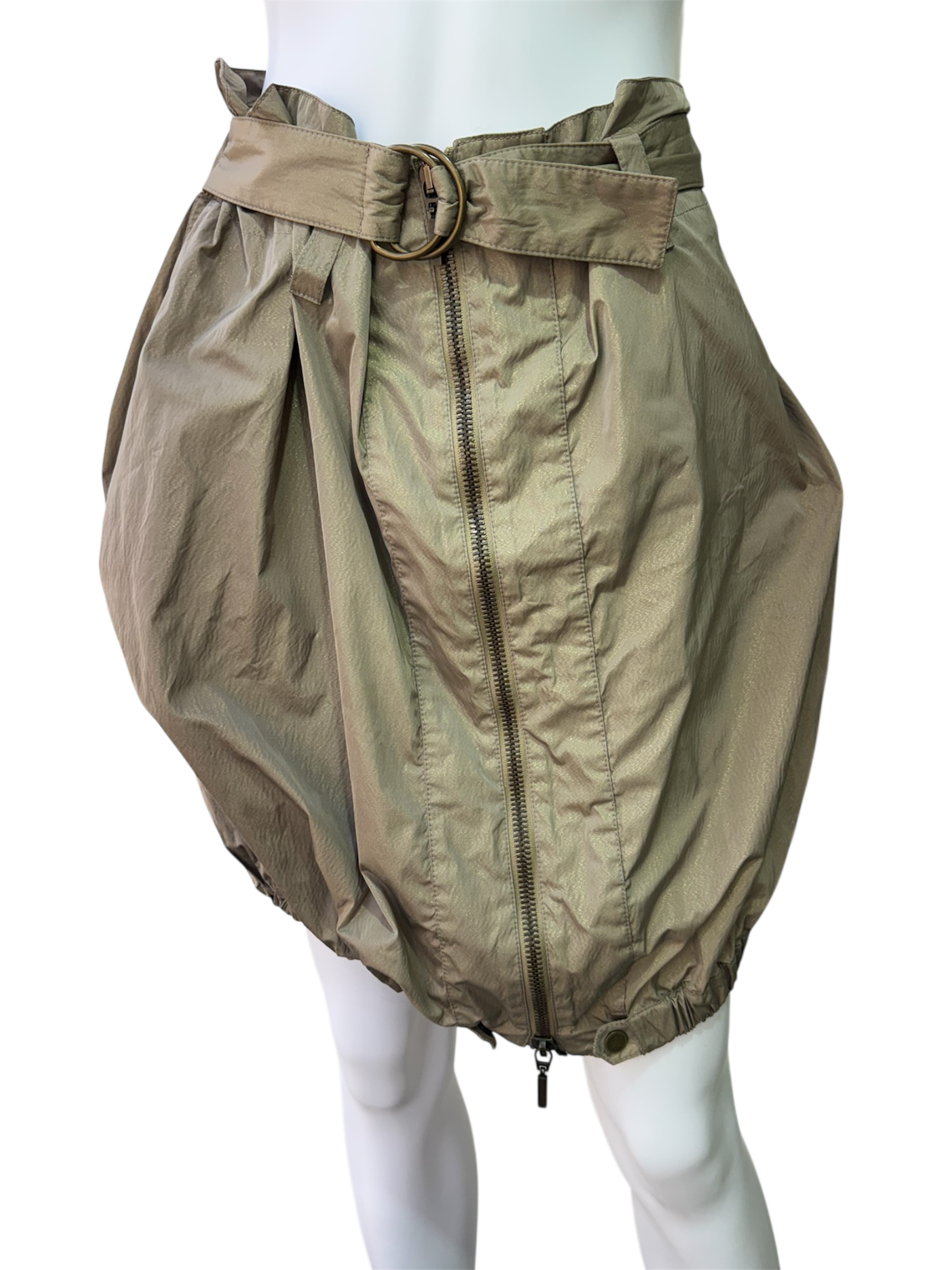 Plein Sud Bubble zip skirt