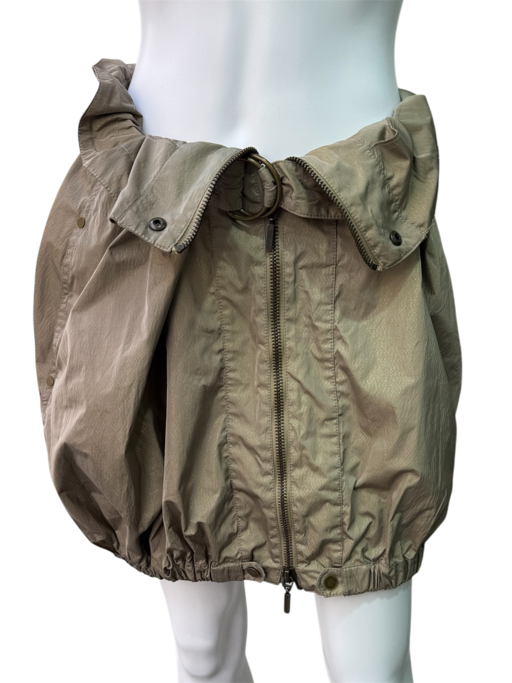 Plein Sud Bubble zip skirt