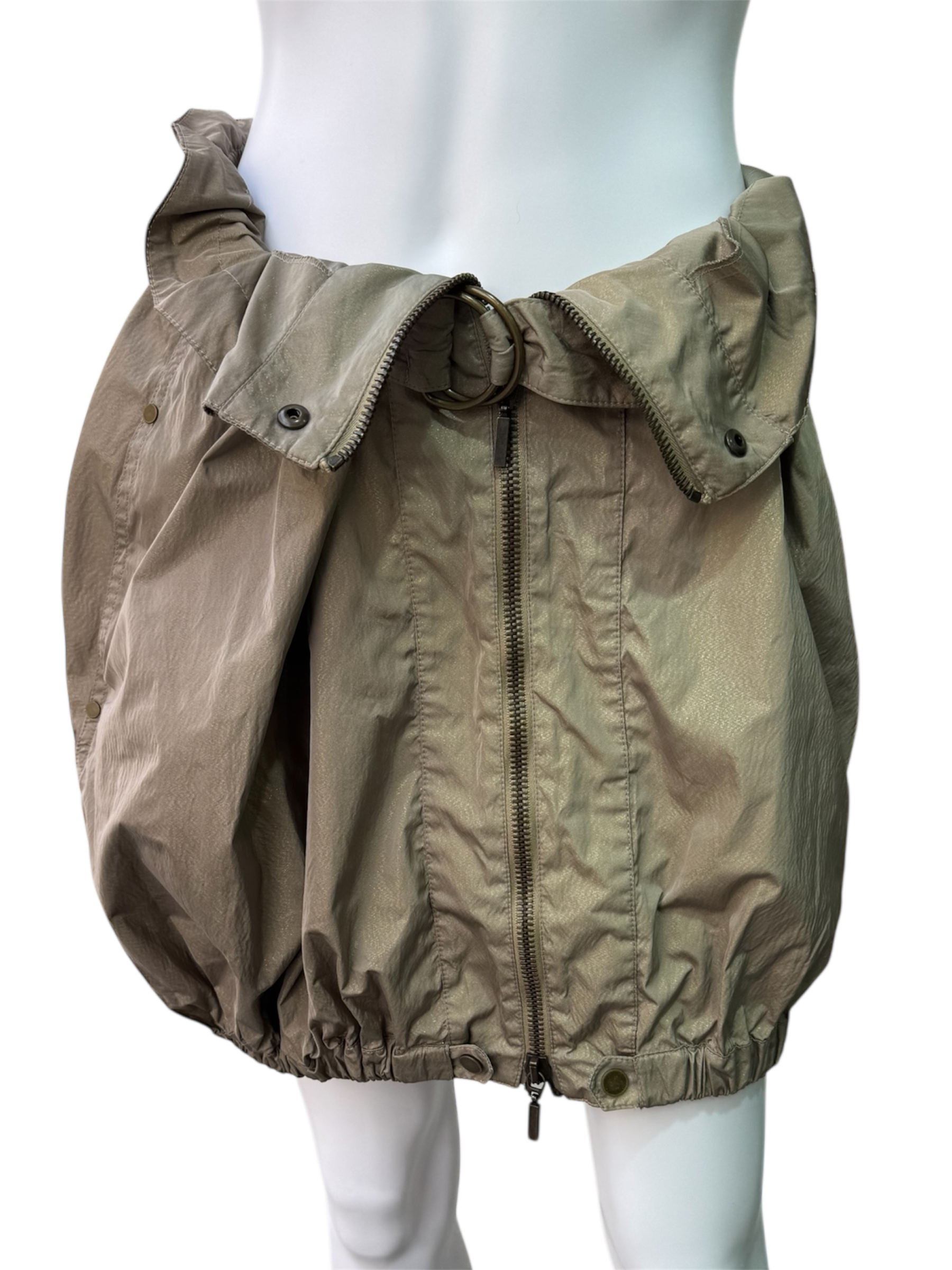 Plein Sud Bubble zip skirt