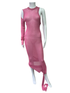 Rick Owens pink asymmetric knit top (banana top)