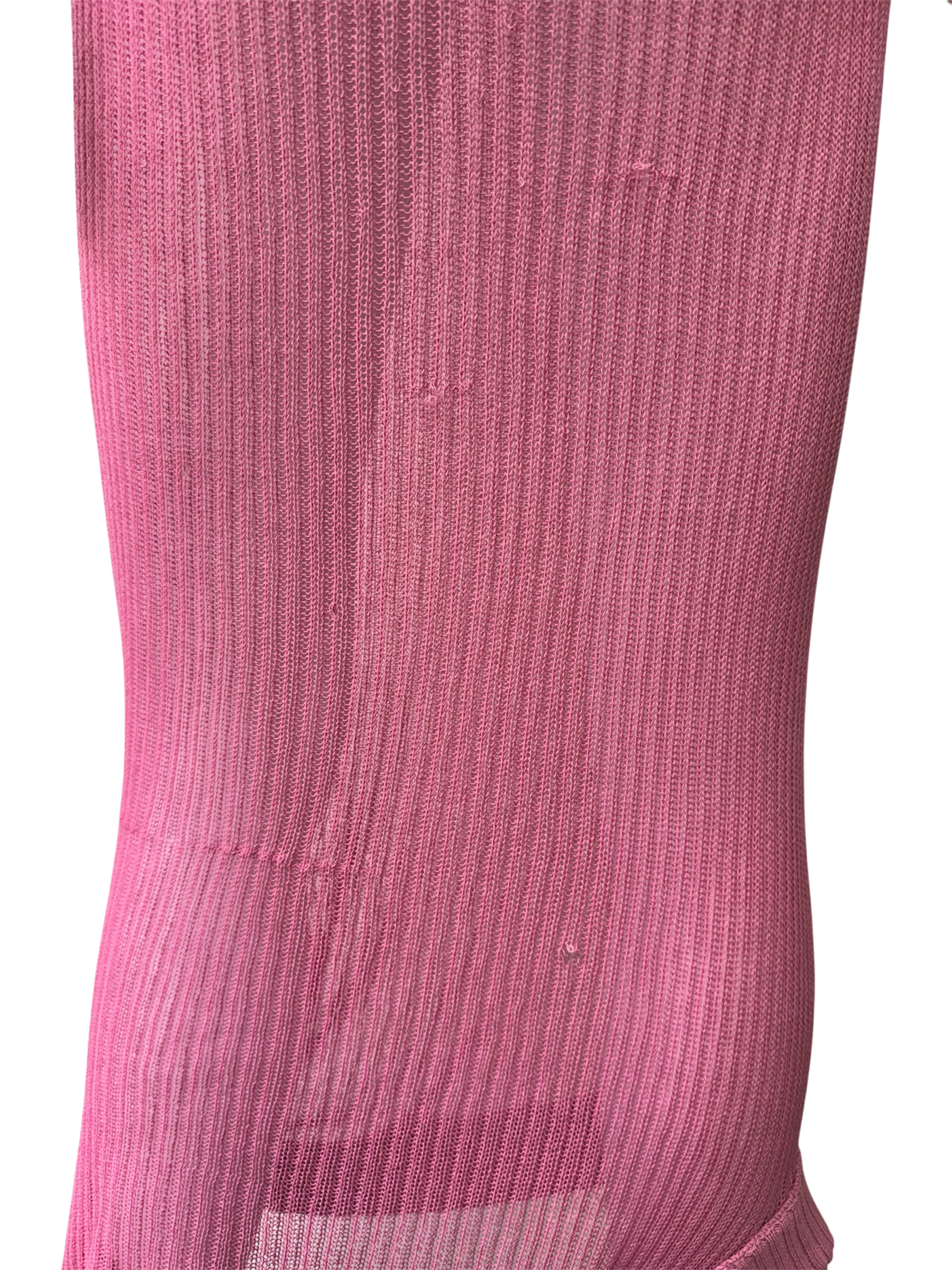 Rick Owens pink asymmetric knit top (banana top)