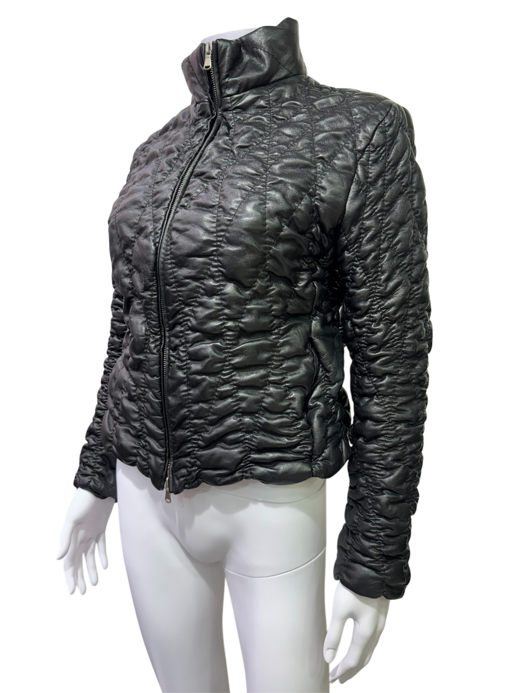 Black leather jacket